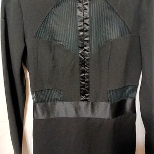 Like NWOT Express black see through mesh detail dress Sz 6